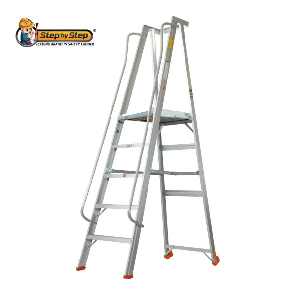 Aluminium Platform Trolley Ladder