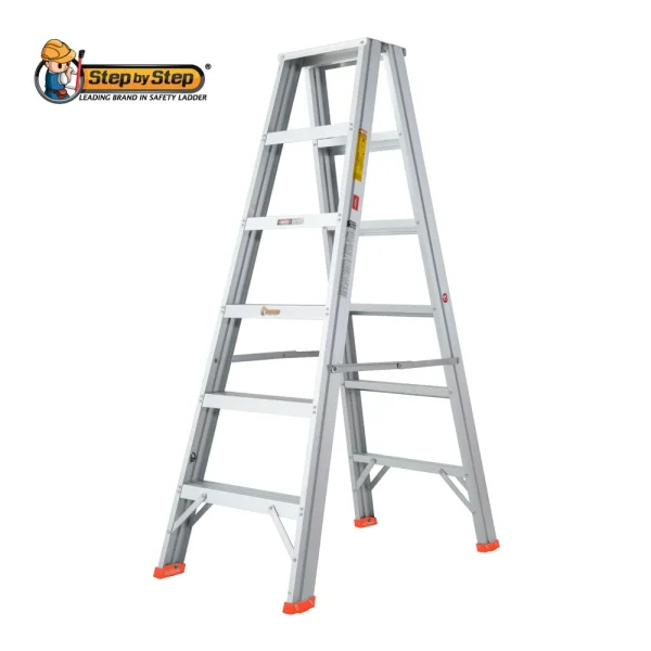 Aluminium Double Sided A-Shape Step Ladder