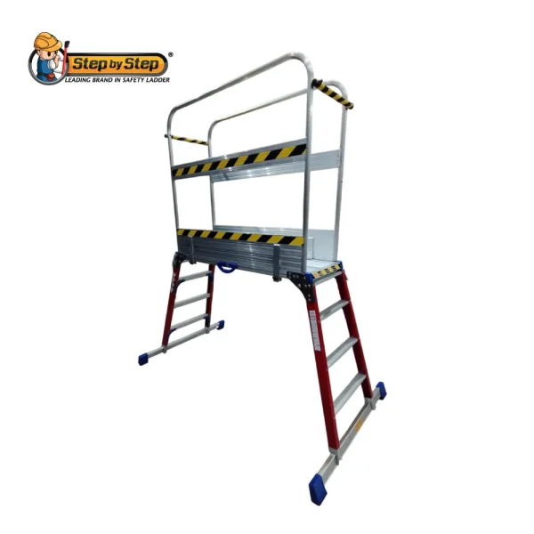 Fiberglass Working Platform Ladder